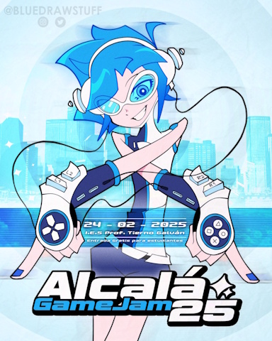 Poster for a fictional game jam