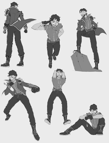 Arcane styled model - Pose concepts