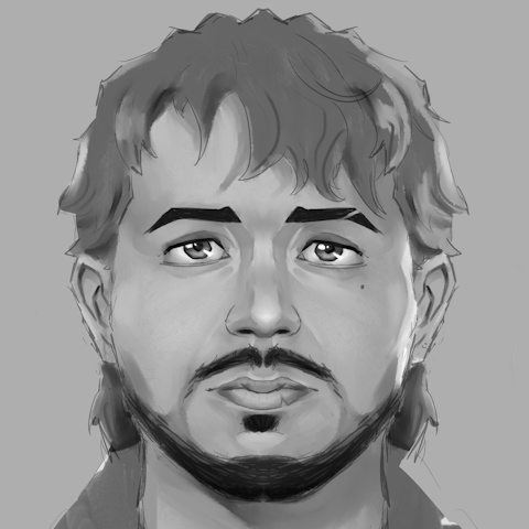 Arcane styled model - Face sketch