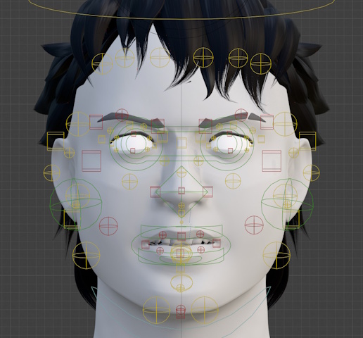 Arcane styled model - Facial rig